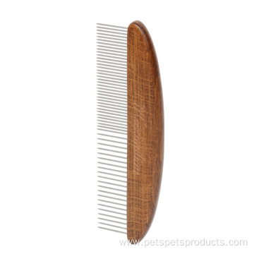 Upscale Wooden Handle Pet Fur Remover Comb